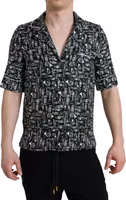 Black Silk Shortsleeve Shirt 1