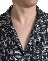 Black Silk Shortsleeve Shirt 3