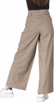 Beige Elastane Casual Pants 2