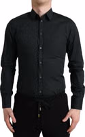 Black Cotton Dress Shirt 1