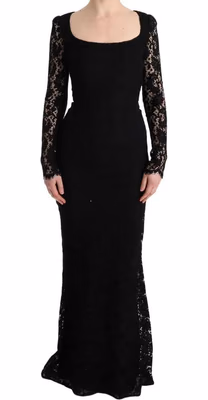 Black Cotton Cocktail Dress