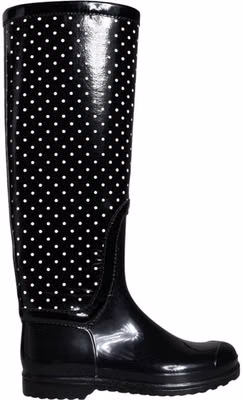 Black Rubber Rain Boots