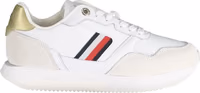 White Polyester Sneaker 1