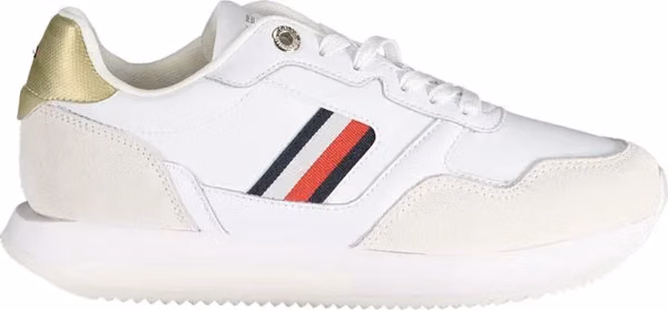 White Polyester Sneaker