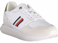 White Polyester Sneaker 3