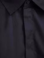 Navy Blue Cotton Dress Shirt 3