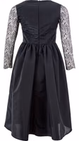 Black Polyester Cocktail Dress 2