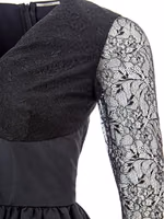 Black Polyester Cocktail Dress 3
