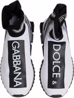 حذاء رياضي سورينتو جوارب أبيض وأسود 2