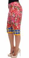 Multicolor Floral Knee Capris Shorts Pants 2