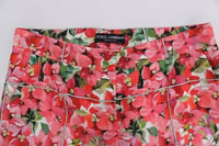 Multicolor Floral Knee Capris Shorts Pants 5