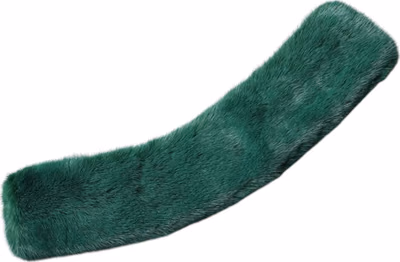Green Mink Fur Collar Women Neck Wrap Scarf