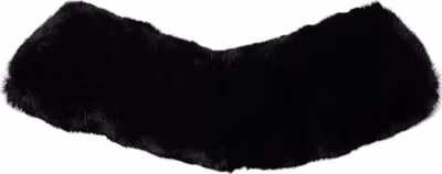 Black Lamb Fur Collar Women Neck Wrap Scarf