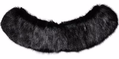 Black Fur Shawl Neck Wrap Cover Collar Scarf