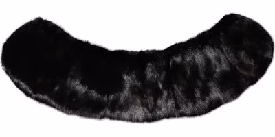 Black Fur Shawl Neck Wrap Cover Collar Scarf
