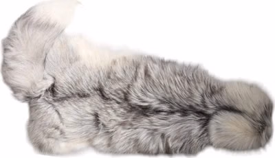 White Fox Fur Neck Wrap Warmer Winter Scarf