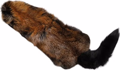 Brown Red Fox Fur Neck Warmer Winter Scarf