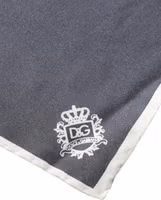 Gray Crown Logo Square Handkerchief Scarf 4