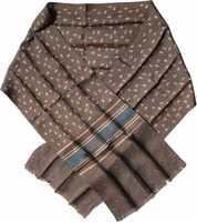 Brown Fantasy Silk Neck Wrap Shawl Scarf 1