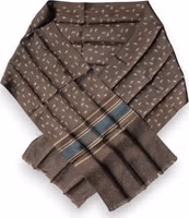 Brown Fantasy Silk Neck Wrap Shawl Scarf 2