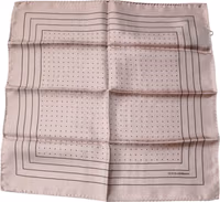 Pink Polka Dots Square Handkerchief Scarf 1