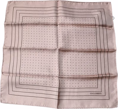 Pink Polka Dots Square Handkerchief Scarf