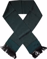 Dark Green Fantasy Fringes Neck Wrap Scarf 1