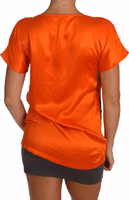 Silk Orange Lemon Crystal T-shirt Top 5