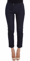 Polka Dotted Slim Capris Jeans 1