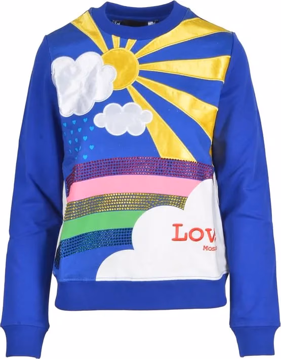 Blue Cotton Sweatshirt