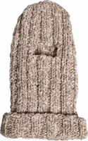 Beige Wool Knitted Ski Mask Balaclava Hat 2