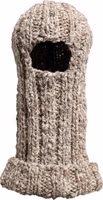 Beige Wool Knitted Ski Mask Balaclava Hat 4