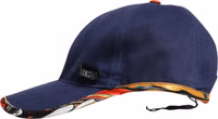 Blue Cotton 6 Panels Baseball Cap 2