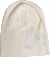 Beige Wool Blend Knitted Beanie Cap 1