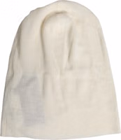Beige Wool Blend Knitted Beanie Cap 2
