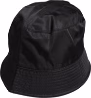 Black Cotton Wide Brim Bucket Hat 3