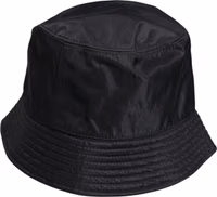 Black Cotton Wide Brim Bucket Hat 3