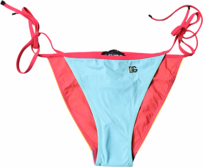 Multicolor Logo Swimsuit Bikini Bottom Swimwear