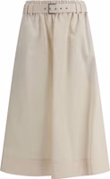 Cream Wide Long Skirt 1