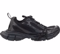 Black Fabric Athletic Sneakers 1