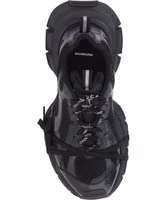 Black Fabric Athletic Sneakers 4