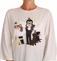 White Silk #dgfamily Blouse T-shirt 2