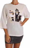 White Silk #dgfamily Blouse T-shirt 3