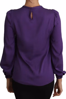 Purple Blouse Prince  Fairy Tale Embellished  Top