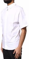 White Cotton Button Down Casual Men Polo Shirt 2