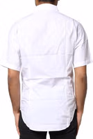 White Cotton Button Down Casual Men Polo Shirt 3