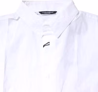 White Cotton Button Down Casual Men Polo Shirt 4