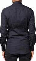 Dark Blue GOLD Cotton Long Sleeves Dress Shirt 3