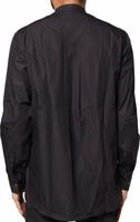 Black Cotton Button Down Men Casual Shirt 3