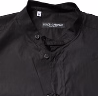 Black Cotton Button Down Men Casual Shirt 4